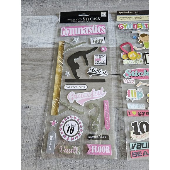 Sticker Lot Sports Gymnastics Scrapbooking 3D Stickers RARE Mambi + #71 - Picture 6 of 6